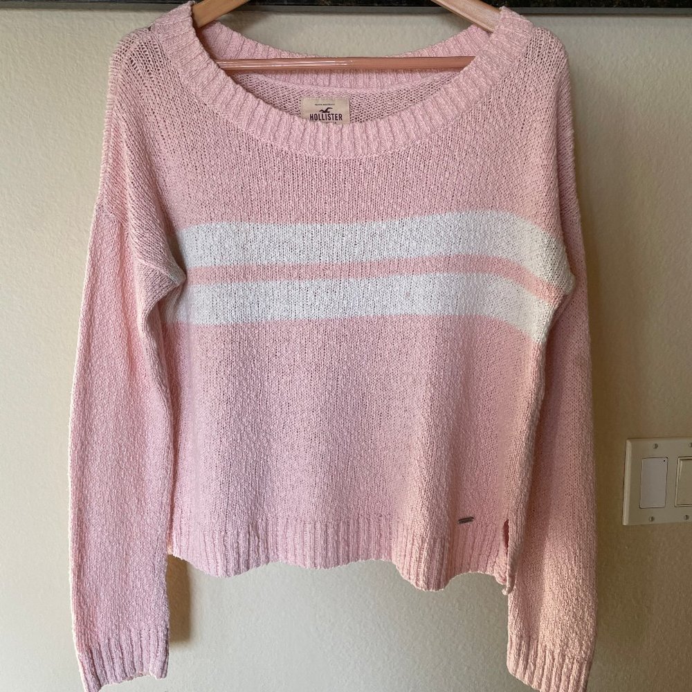 Hollister Knit Pink Pullover Sweater Size S